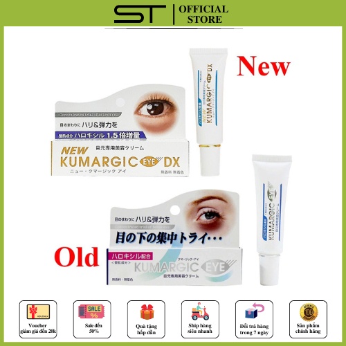 Kem xóa quầng thâm mắt Cream Kumargic Eye Nhật Bản giảm bọng mắt thâm mắt quầng mắt chống nhăn chống lão hóa vùng mắt