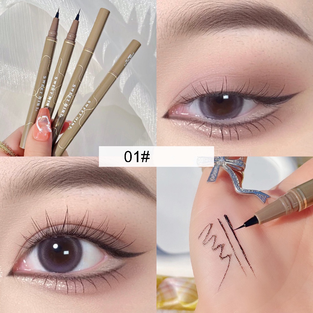 Bút Kẻ Mắt Và Bọng Mắt SWEET MINT đầu mảnh 0.05mm Chống Thấm Nước Lâu Trôi