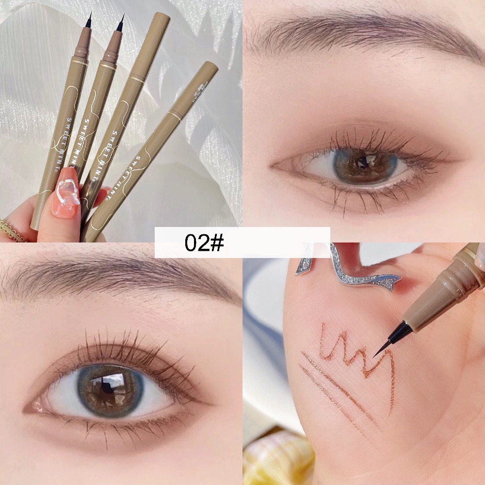 Bút Kẻ Mắt Và Bọng Mắt SWEET MINT đầu mảnh 0.05mm Chống Thấm Nước Lâu Trôi
