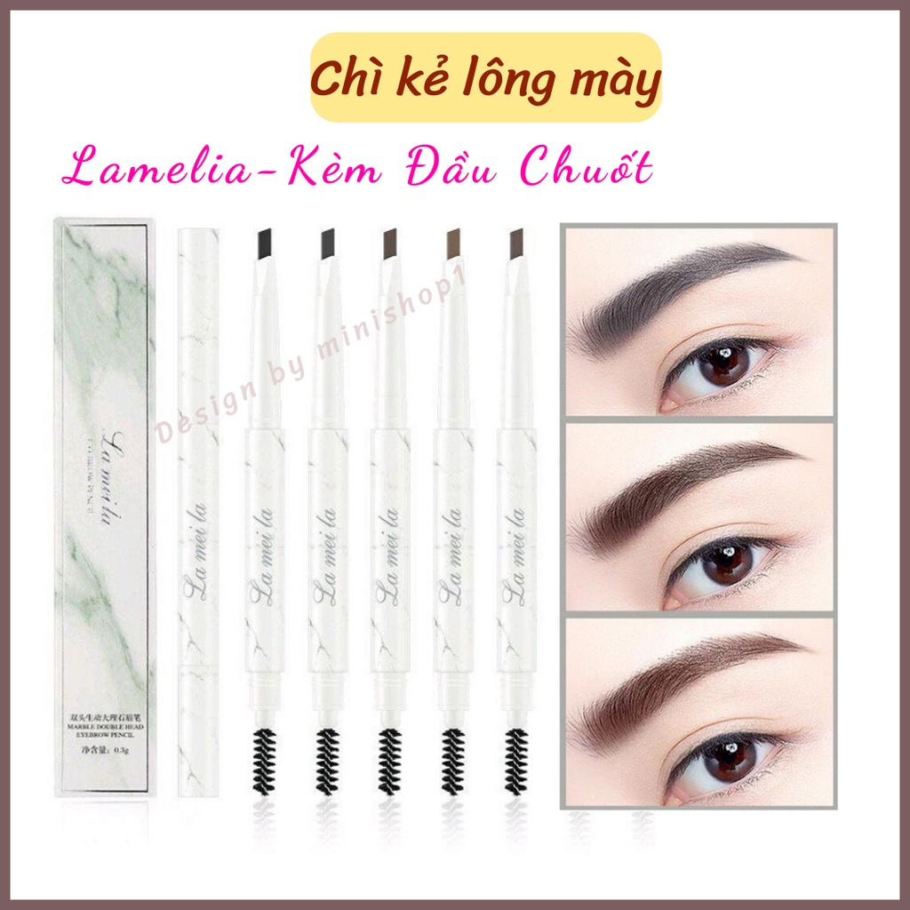 Chì kẻ chân mày LAMEILA eyebrow, chì kẻ mày kèm đầu chuốt