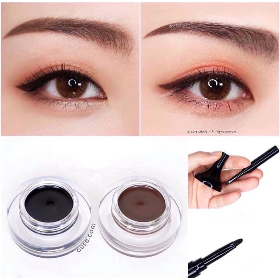 Gel Kẻ Mắt Tony Moly Backstage Gel Eyeliner Màu Đen Màu Nâu, Chống Nước, Lâu Trôi, Dễ Kẻ