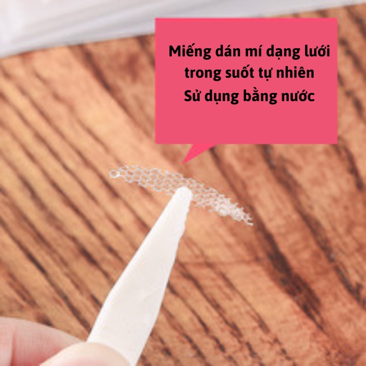 Miếng dán kích mí dạng lưới tàng hình 624 miếng dán bằng nước set miếng dán mí siêu tự nhiên