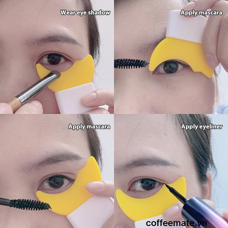 【coffeemate】⚡Bút Kẻ Mắt / Mascara Bằng Silicone Đa Năng Có Thể Tái Sử Dụng Cho Người Mới