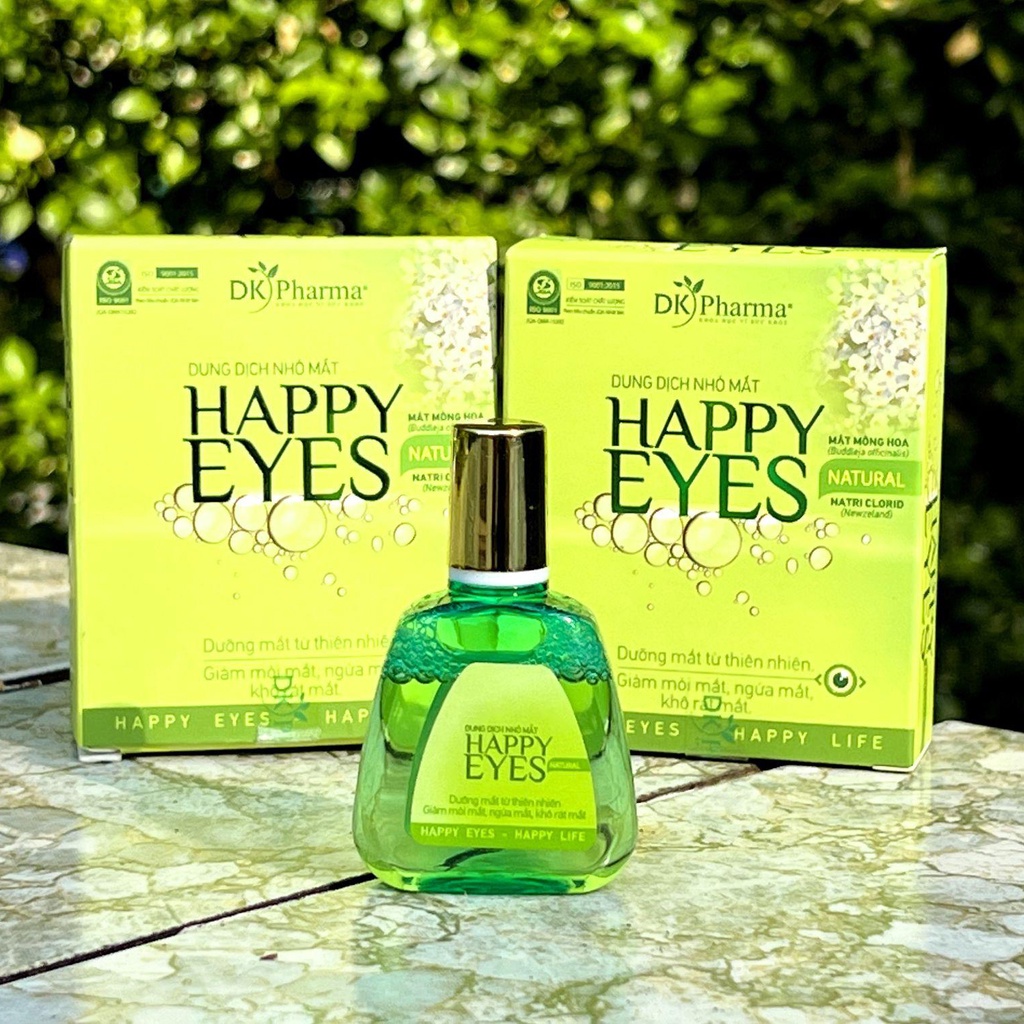 Nhỏ mắt thảo dược dưỡng mắt Happy Eyes Dược Khoa – Lọ 15ml