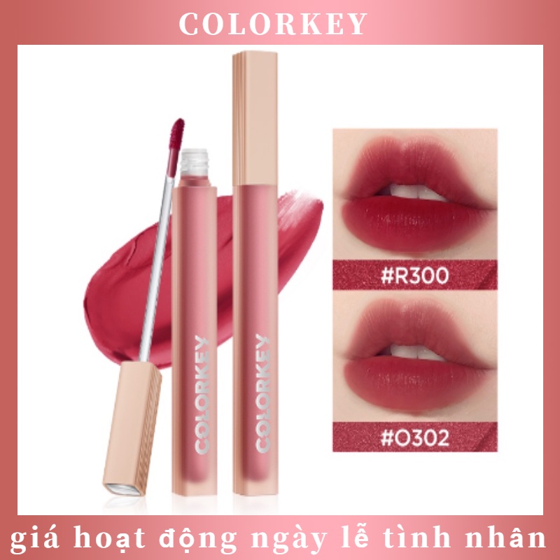 Son kem lì Colorkey kháng nước và lên màu chuẩn đẹp mắt 1.8g