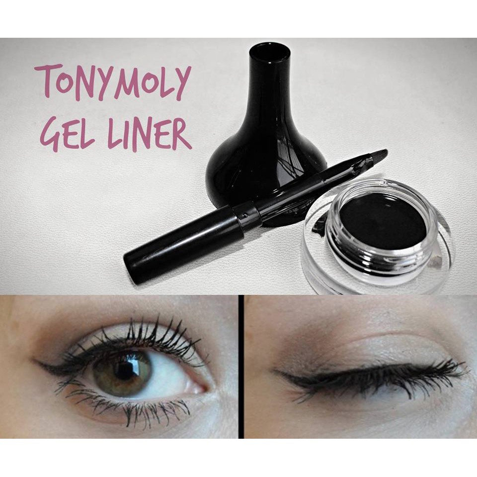 🌈louis.perfume🌈Gel Eyeliner BackStage Tony Moly / Gel kẻ mắt Tony Moly không trôi, chống bết dính ( mới về )