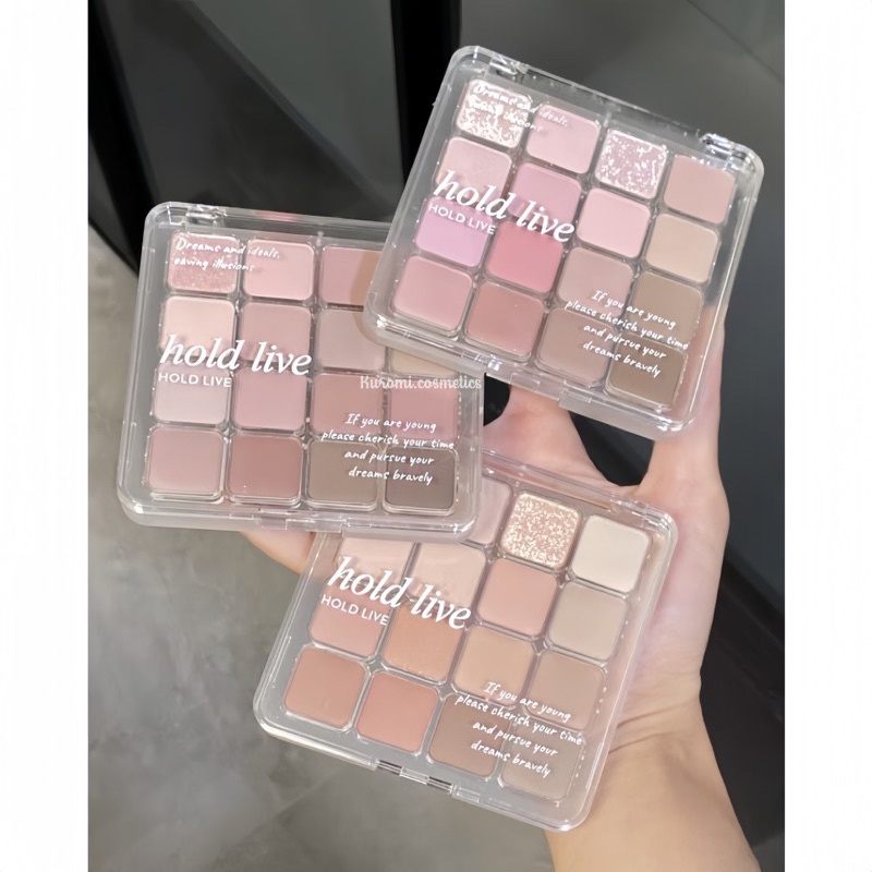 [HOT DOUYIN] Bảng Phấn Mắt 16 Ô Màu HOLD LIVE HL716 Sunset Magic Eyeshadow Tray Bền Màu GOGOTALESVN