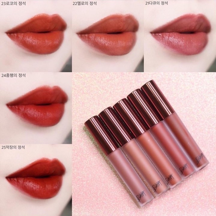 Son Kem Lì Mịn Mượt BBia Last Velvet Lip Tint 1 2 3 12 25 36 38 39 Hàn Quốc