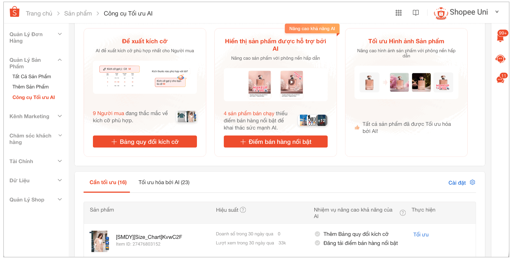 [MỚI] CÔNG CỤ TỐI ƯU SẢN PHẨM BỞI AI TRÊN SHOPEE