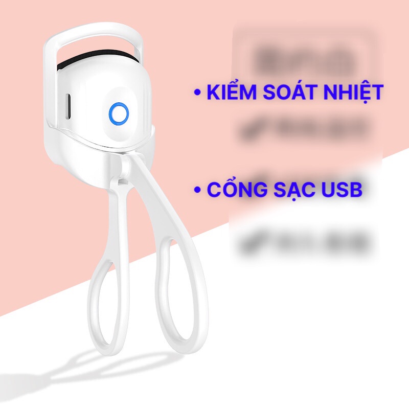 Máy Uốn Mi Cong Bằng Điện Cao Cấp,Uốn Cong Lông Mi Tự Nhiên, Giữ Nếp Lâu Dài Bằng Nhiệt,Có Cổng Sạc USB