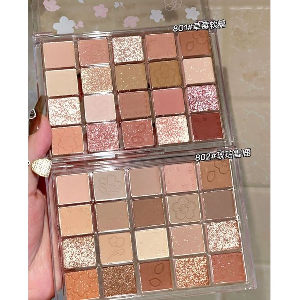 Bảng Phấn Mắt 20 Ô HOA ANH ĐÀO Dikalu Evening Sakura Dance Eyeshadow