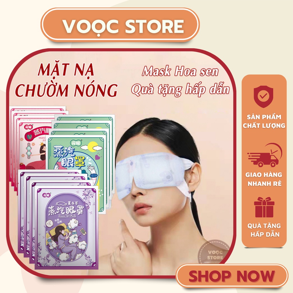 Mặt Nạ Mắt Nóng Họa Tiết Giảm Mỏi Mắt Căng Thẳng Thư Giãn Ngủ Ngon Gói 1 Miếng M25