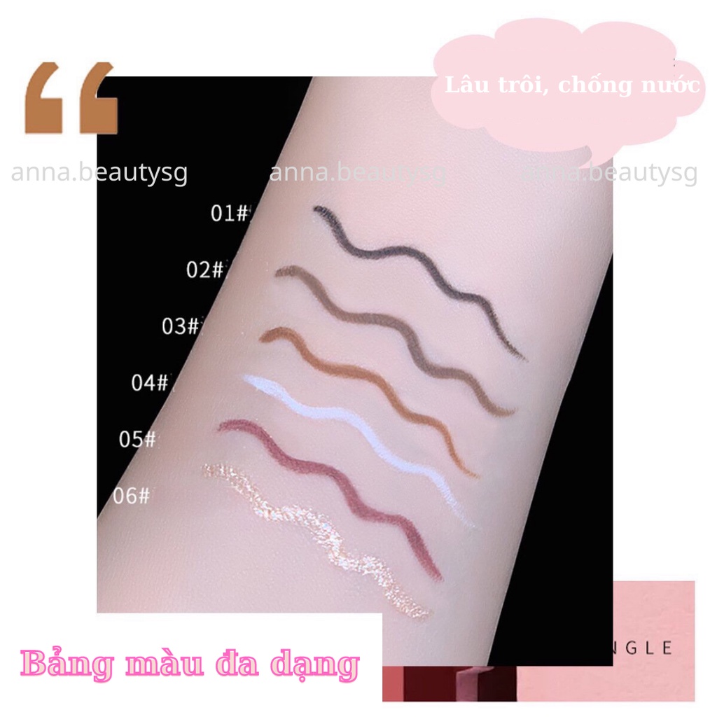Chì kẻ mắt lâu trôi cho người mới bắt đầu nội địa Trung, chì kẻ mắt dạng sáp, bút chì kẻ mắt không lem