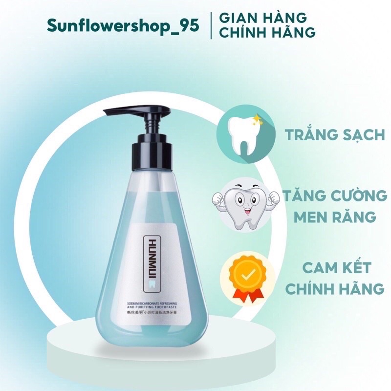 Kem Đánh Răng HUNMUI – Kem Đánh Răng Dạng Gel Lỏng Thơm-Vệ Sinh Răng Miệng Không Hôi Miệng