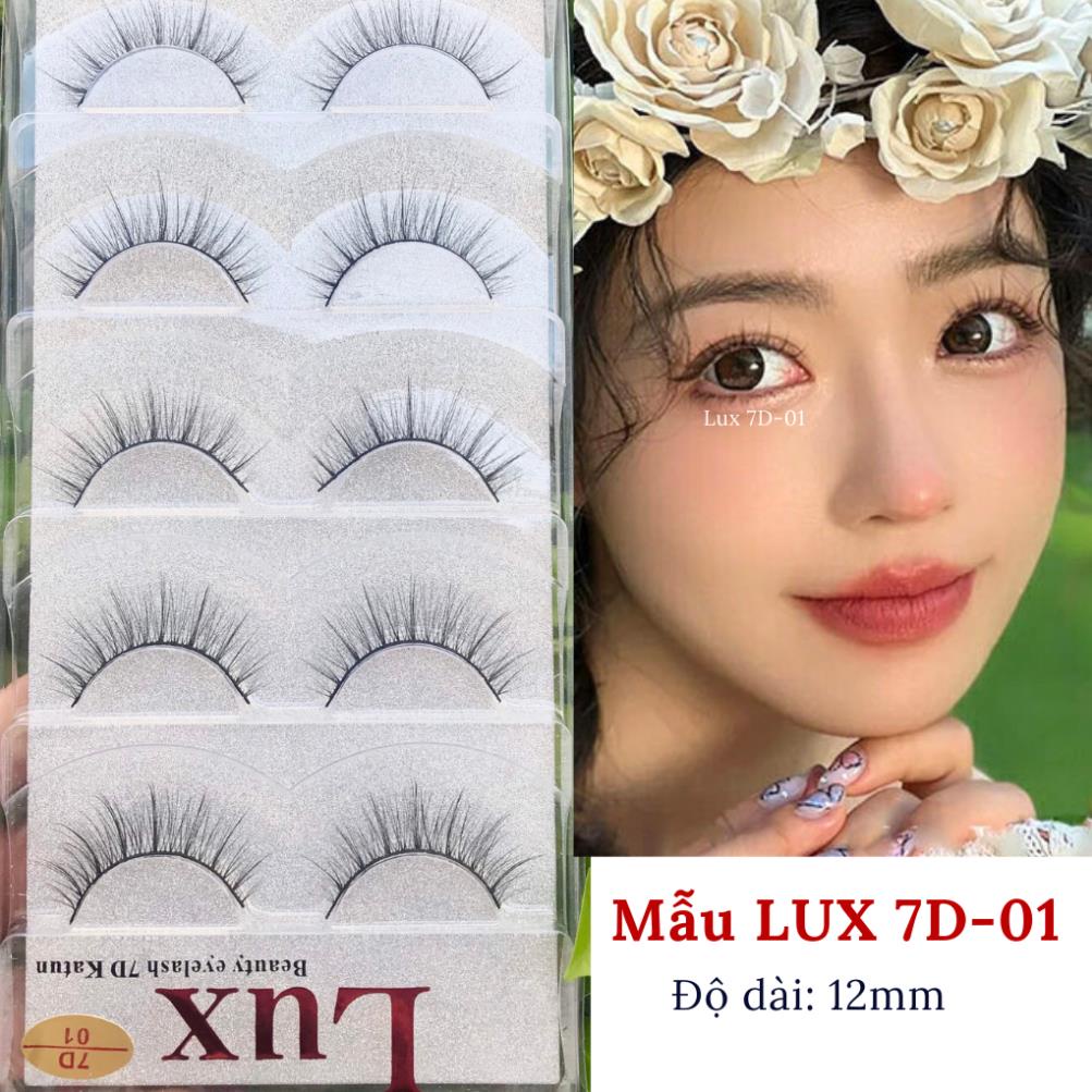 Lông Mi Giả LUX 7D Katun Tự Nhiên Cao Cấp 5 Cặp