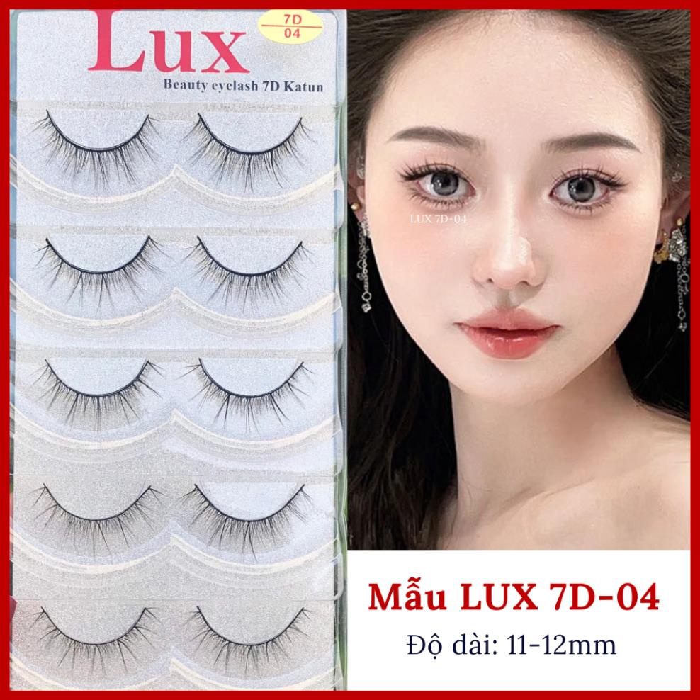 Lông Mi Giả LUX 7D Katun Tự Nhiên Cao Cấp 5 Cặp