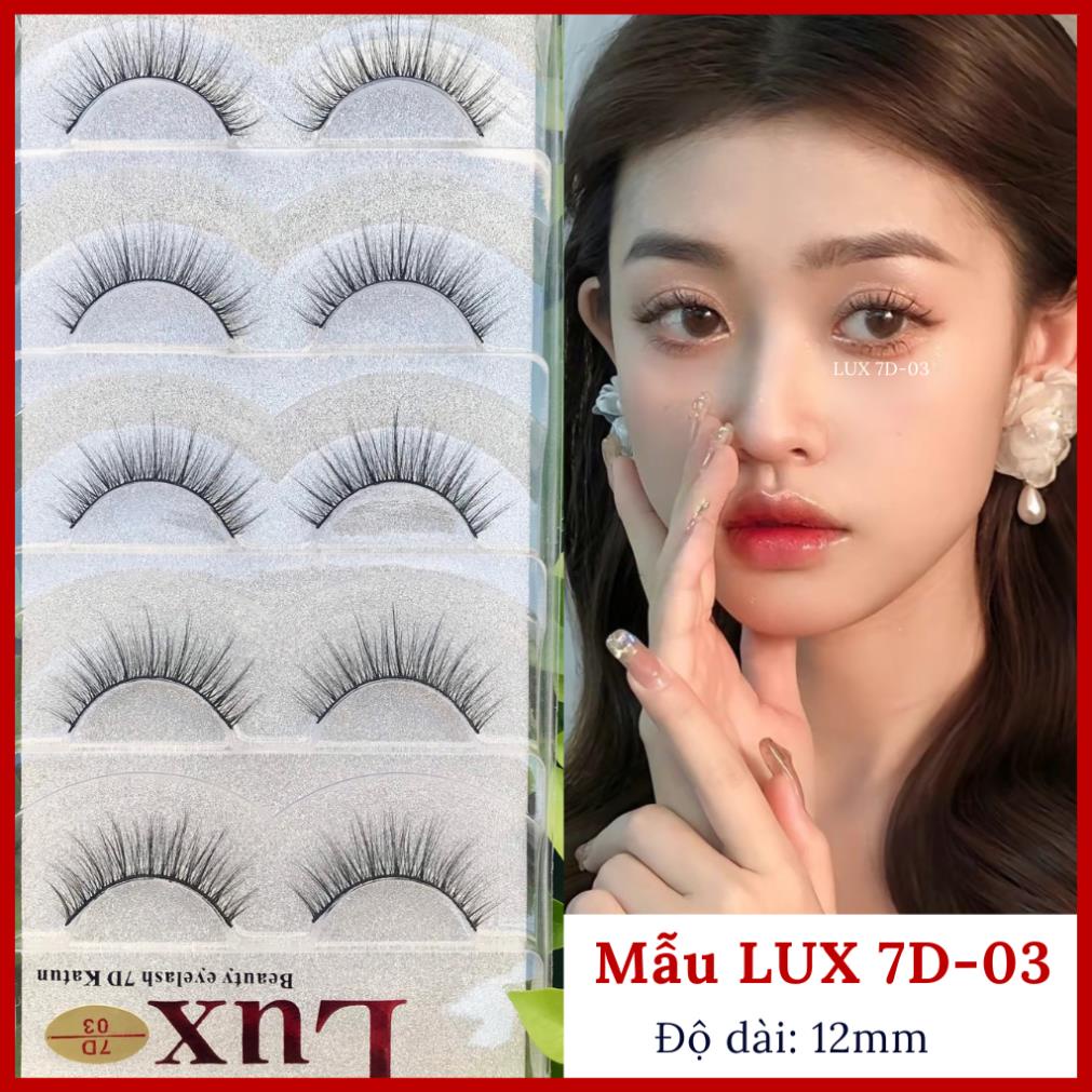 Lông Mi Giả LUX 7D Katun Tự Nhiên Cao Cấp 5 Cặp