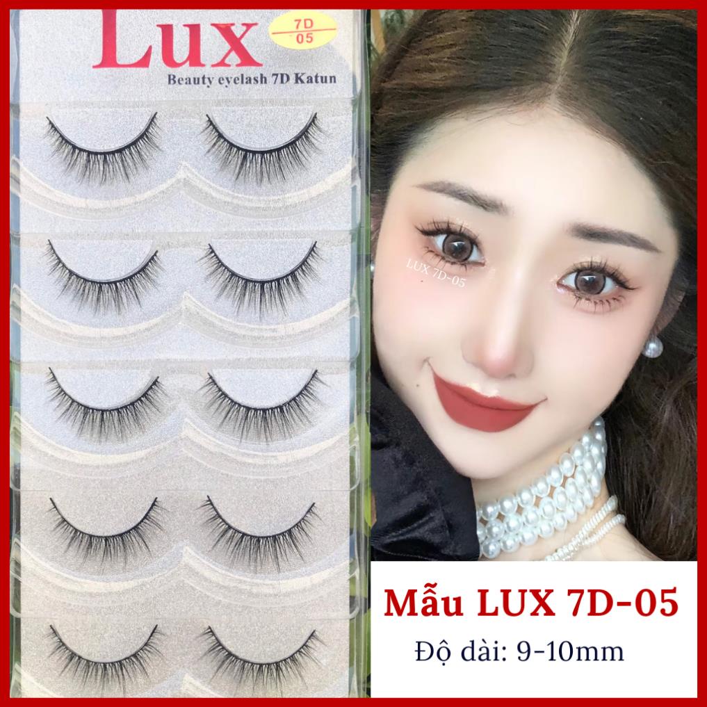 Lông Mi Giả LUX 7D Katun Tự Nhiên Cao Cấp 5 Cặp