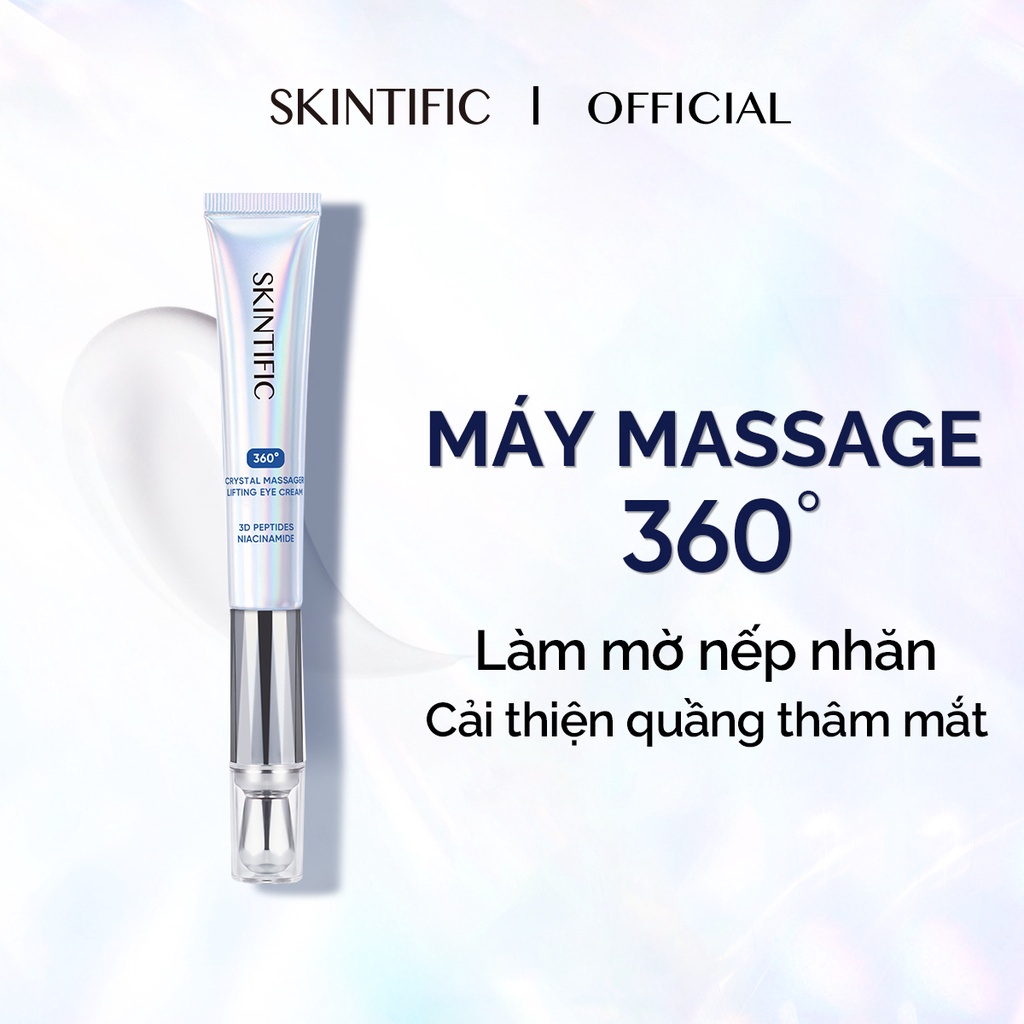 Kem Mắt Skintific Đầu Massage Kim Cương Nâng Cơ 20g