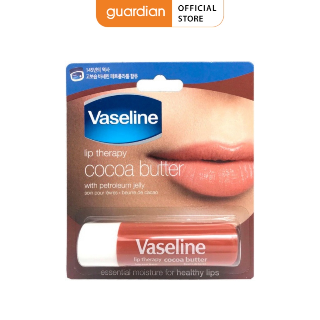 Son Dưỡng Môi Vaseline Lip Therapy Cocoa Butter Stick Chiết Xuất Bơ Cacao 4,8Gr