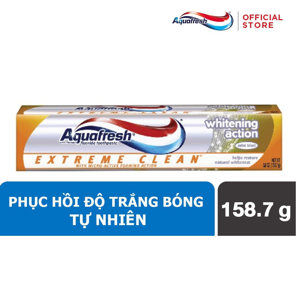 Bộ 3 Kem đánh răng Aquafresh EXTREME CLEAN WHITENING 158.7g/tuýp