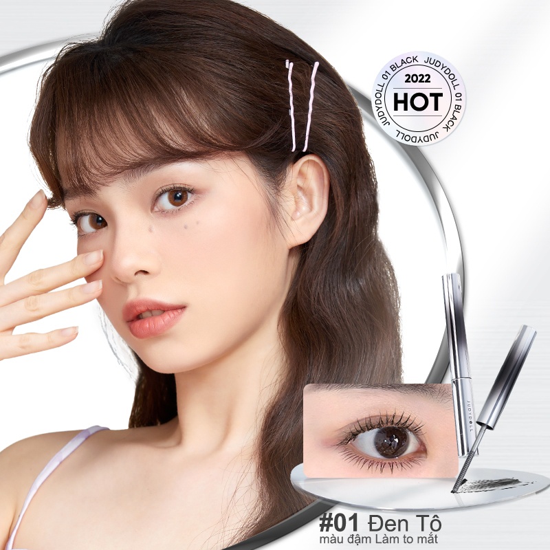 JUDYDOLL Iron Mascara Tơi mi Giữ cong dài mi Chống nước Chống lem Lâu trôi 2g