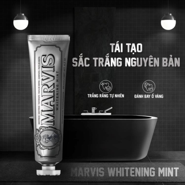 [HÀNG CÔNG TY] Kem Đánh Răng Marvis Whitening Làm Trắng Răng 85ML