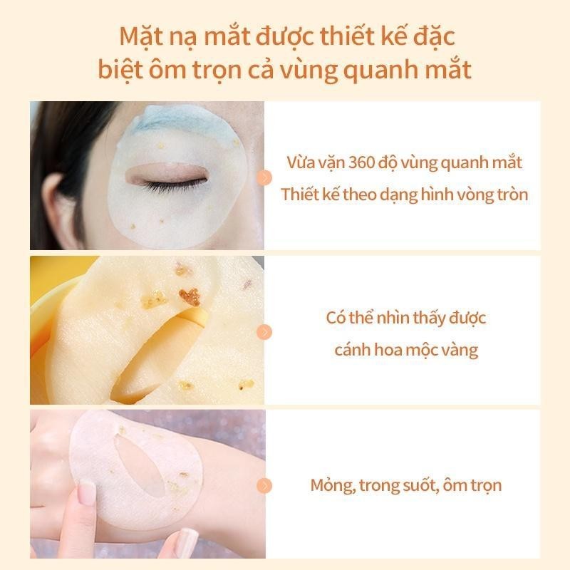 Mask Family mặt nạ dưỡng mắt làm tan bọng mắt làm mờ nếp nhăn quầng thâm mắt lọ 70ml (40 miếng)