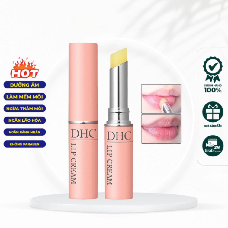 Son dưỡng môi DHC Lip Cream dưỡng ẩm, làm mềm môi 1,5g WINGS BEAUTY OFFICIAL