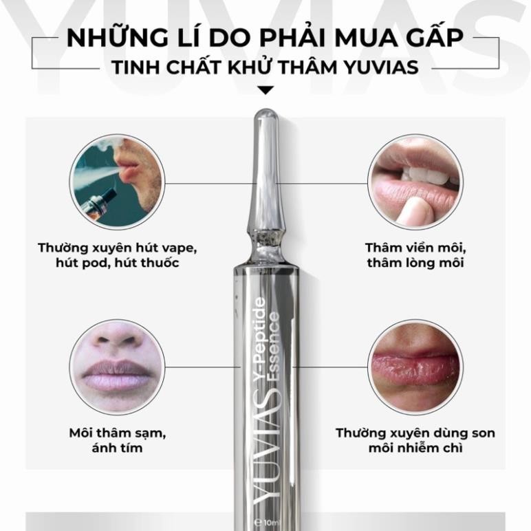 Tinh Chất Dưỡng Hồng Môi, Hỗ Trợ Khử Thâm Môi YUVIAS (10ml) – Tặng Kèm Son Dưỡng (5gr)