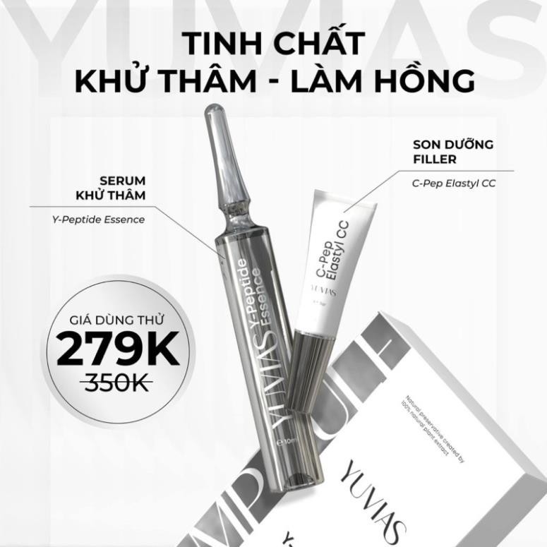 Tinh Chất Dưỡng Hồng Môi, Hỗ Trợ Khử Thâm Môi YUVIAS (10ml) – Tặng Kèm Son Dưỡng (5gr)