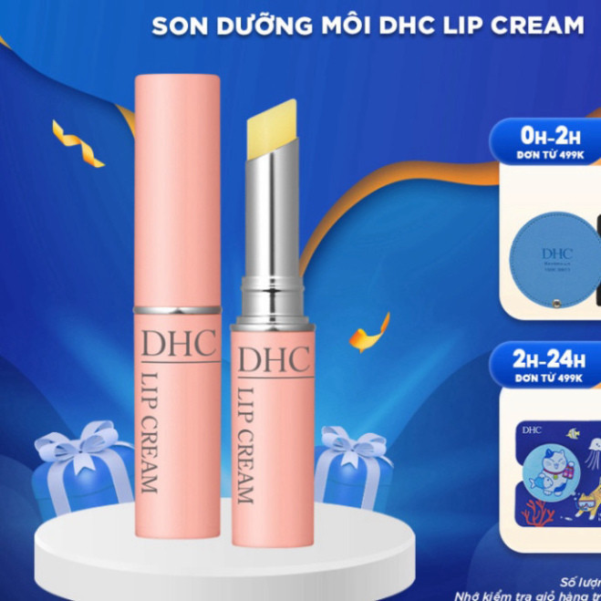 Son dưỡng môi DHC Lip Cream Nhật Bản son dưỡng không màu giúp đôi môi mềm mại giảm thâm và hồng môi 1.5g JP 4.0 cerave