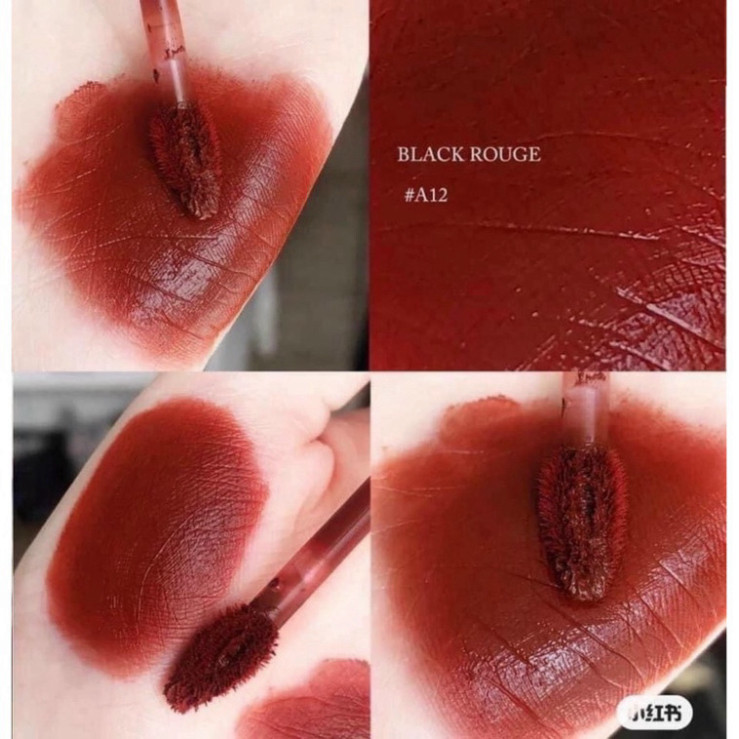 Son Kem Lì Black Rouge A12 nâu đỏ gạch QT88