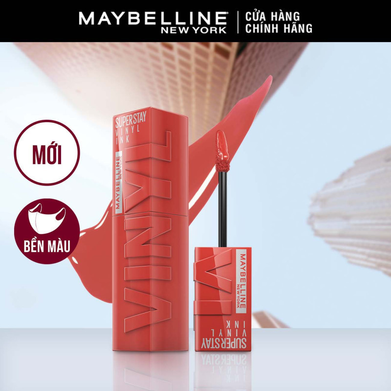 Son Bóng Bền Màu Nhẹ Môi Superstay Vinyl Ink Maybelline New York 4.2ml