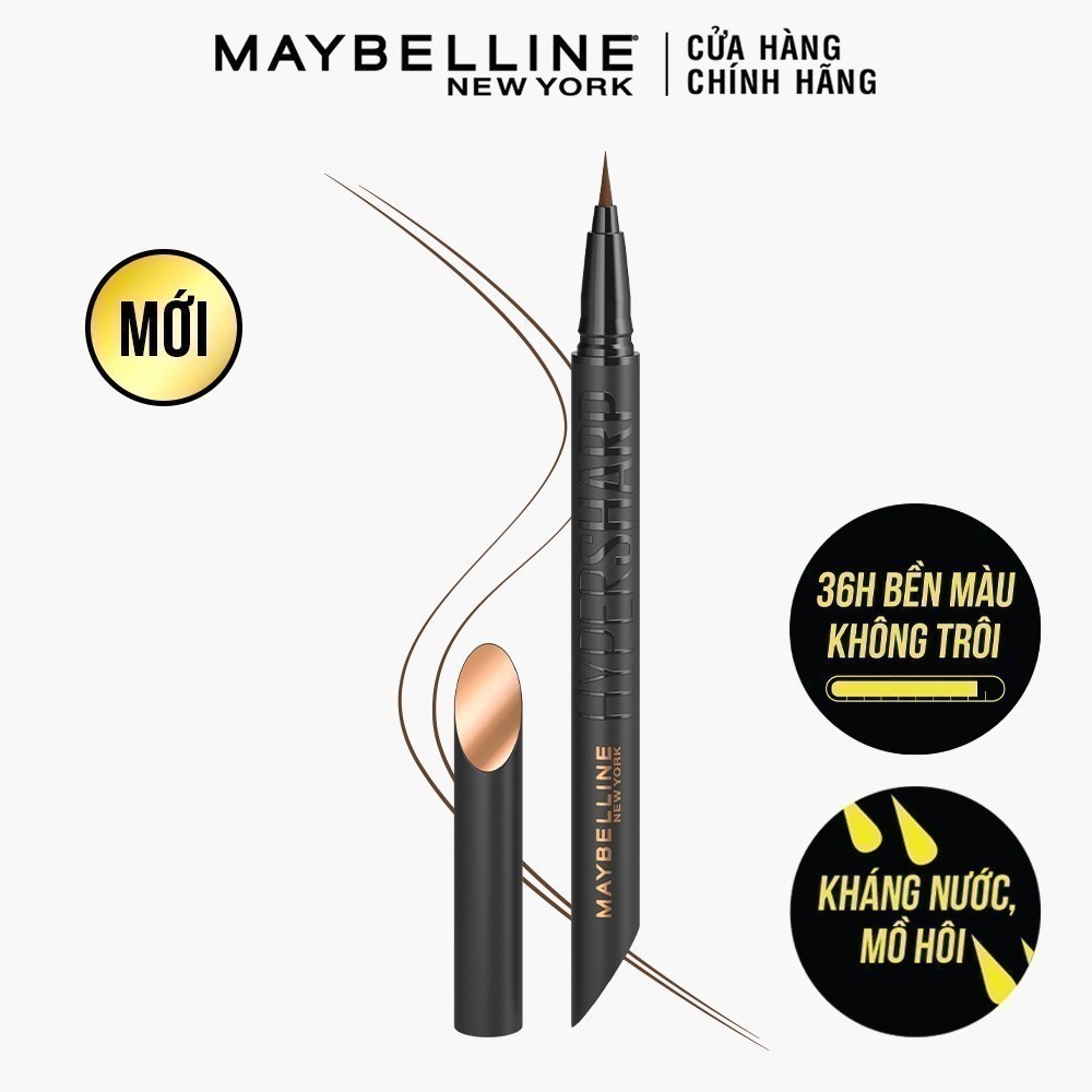 Bút Kẻ Mắt Nước Siêu Sắc Mảnh Maybelline New York Sharp Liner Extreme Không Lem Trôi 0.4g