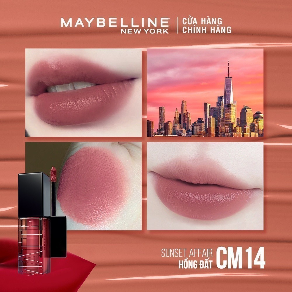 Son Kem Mịn Lì Như Nhung Cushion Matte Maybelline New York Hiệu Ứng Lì Đa Chiều 6.4ml