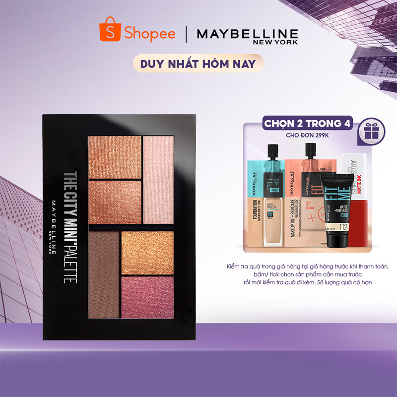 Bảng Phấn Mắt Maybelline New York 6 Màu The City Mini Palette 6.1g