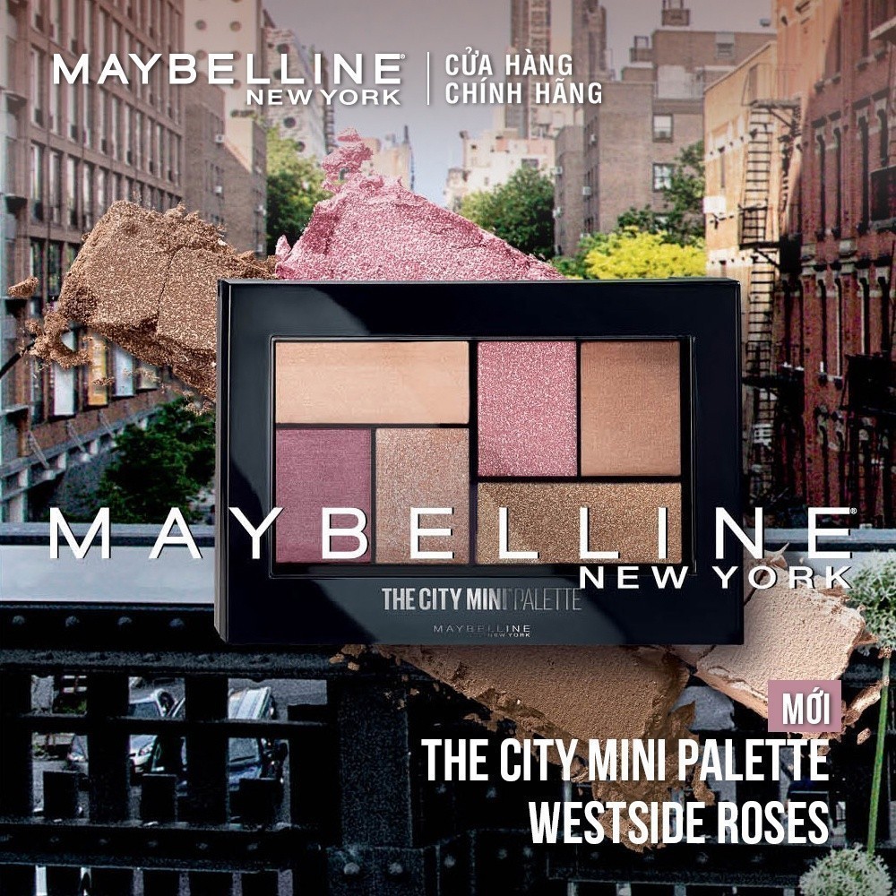 Bảng Phấn Mắt Maybelline New York 6 Màu The City Mini Palette 6.1g