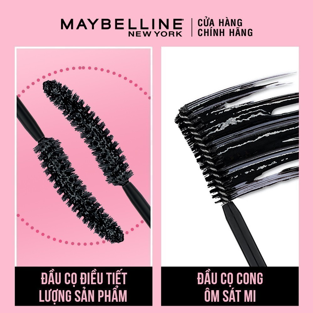 Mascara Dài Mi và Cong Mi Maybelline New York Hyper Curl Waterproof Chuốt Mi Đen 9.2ml