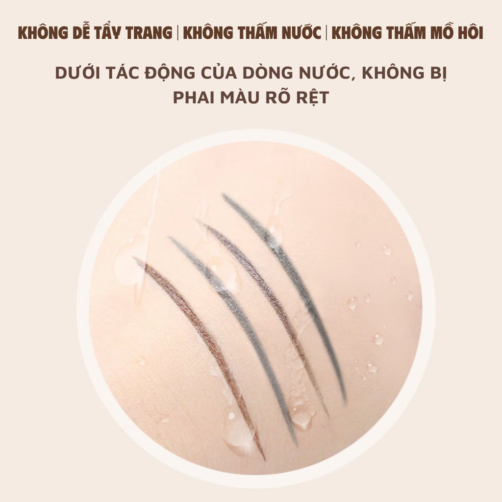 [Chính Hãng] Chì xé Kẻ chân Mày Hai Đầu WODWOD Fine Sketch Ultra-thin Draw Line Eyebrow Pencil W939