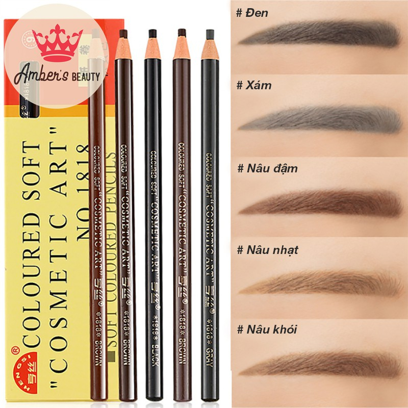 Chì xé kẻ chân mày Cosmetic Art Eyebrow Pencil, bút bóc trang điểm mắt phẩy sợi sắc nét chuyên dùng Makeup đẹp tự nhiên.