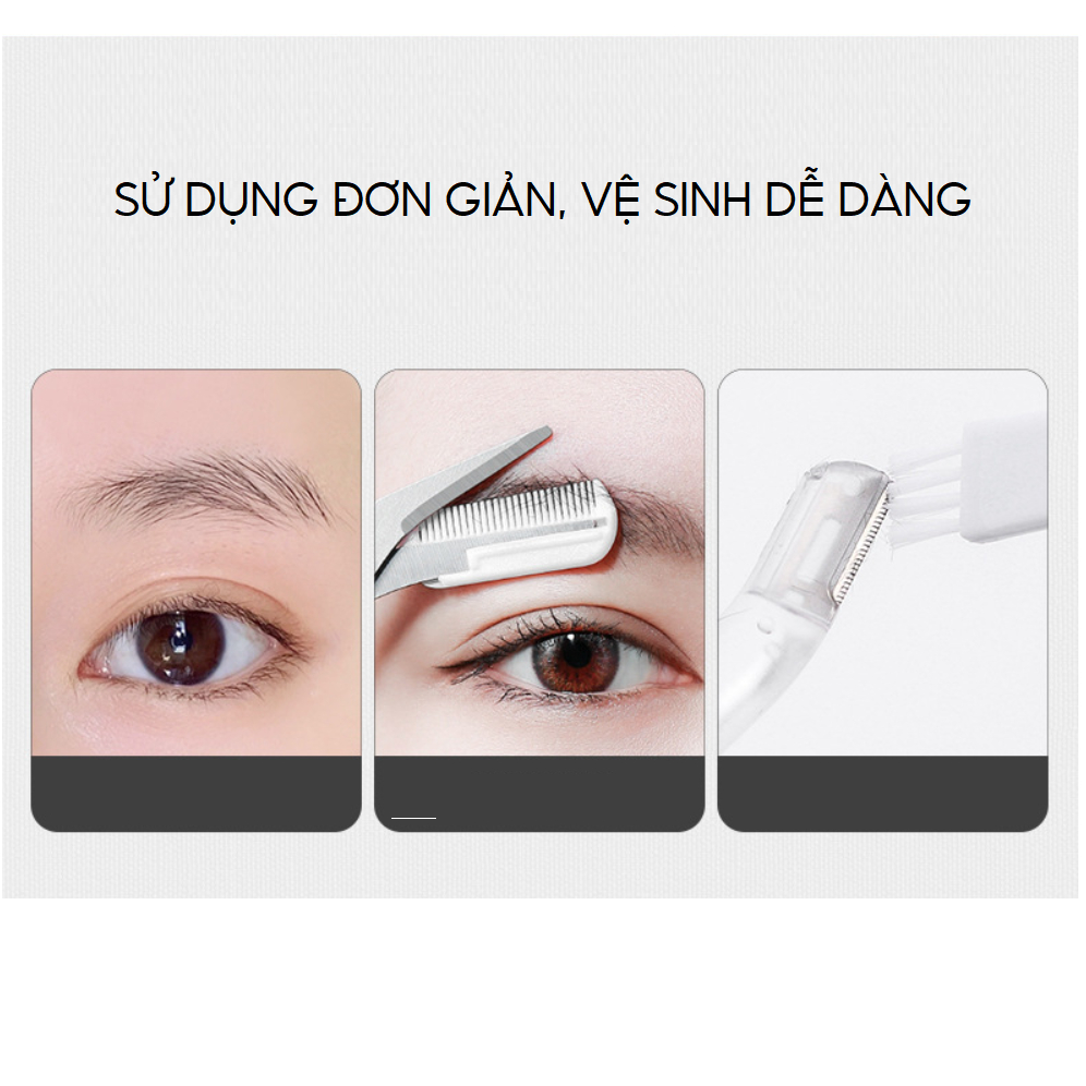 Bộ 5 dụng cụ cắt tỉa lông mày tiện dụng, dễ dàng vệ sinh