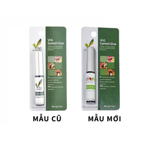 Keo dán mi giả Hàn Quốc ViVi Eyelash Glue 5g Trắng hoặc Đen, keo hỗ trợ gắn lông mi không gây kích ứng mắt,không cay mắt