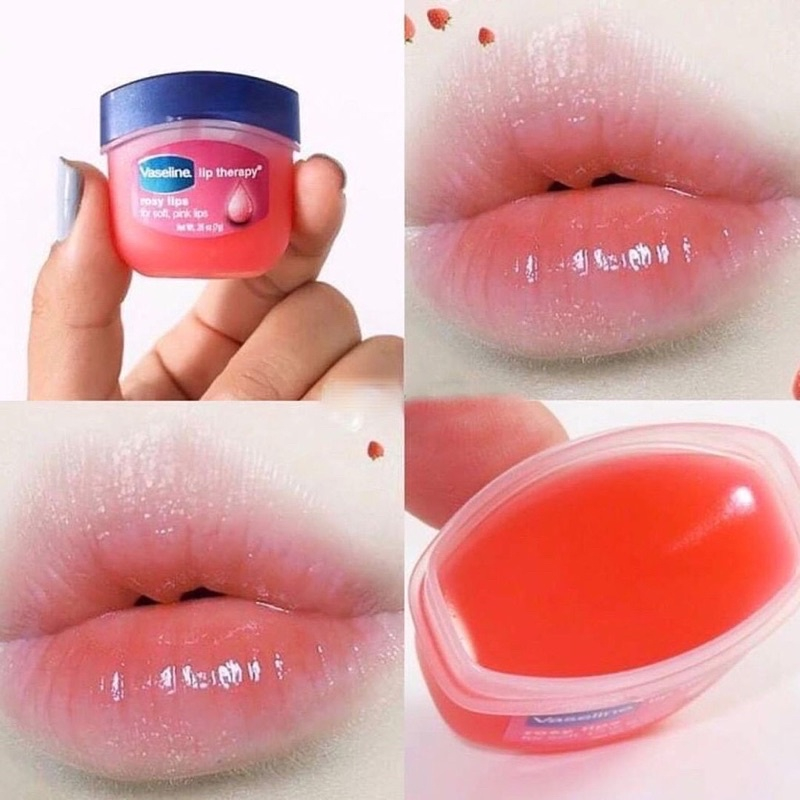 Sáp Sáp Dưỡng Môi Mềm Mịn Vaseline Lip Therapy Rosy Lip,Original, Creme Brulee 7g Chuẩn USA