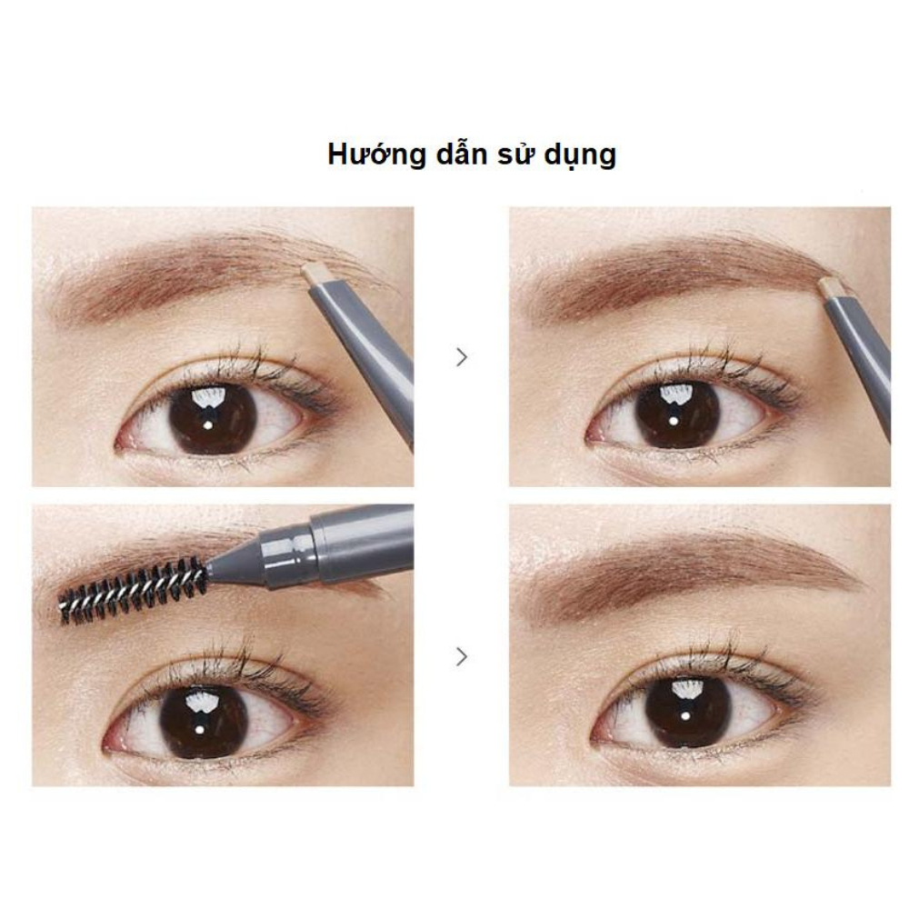 Chì Kẻ Mày 2 Đầu The Face Shop Designing Eyebrow Pencil Hàn Quốc