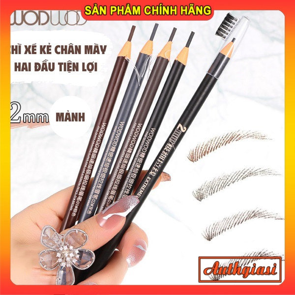 Chì xé kẻ chân mày WODWOD chống nước siêu mảnh 2mm đủ màu cực hot 🔥