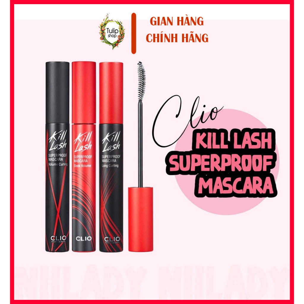 Chải mi Clio Kill Lash Superproof Mascara 7g