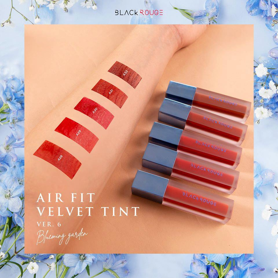 Son Kem Lỳ Black Rouge Air Fit Velvet Tint Full 9 Ver 1-2-3-4-5-6-7-8-9