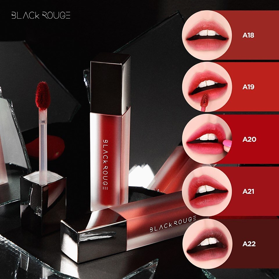 Son Kem Lỳ Black Rouge Air Fit Velvet Tint Full 9 Ver 1-2-3-4-5-6-7-8-9