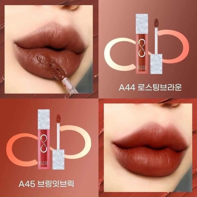 Son Kem Lỳ Black Rouge Air Fit Velvet Tint Full 9 Ver 1-2-3-4-5-6-7-8-9